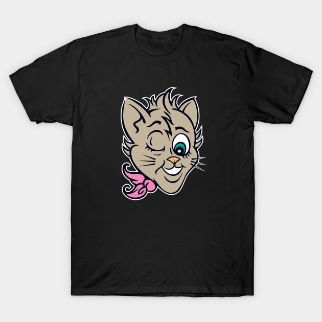 Sassy Kitty T-Shirt by Bud Keen